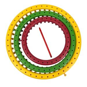 Knifty Knitter Round Loom Set Hook & Loom Knitting Kit